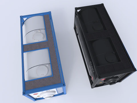 Tank Container pack 3D Model