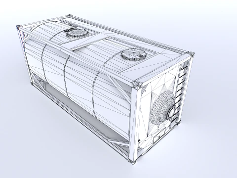 Tank Container pack 3D Model