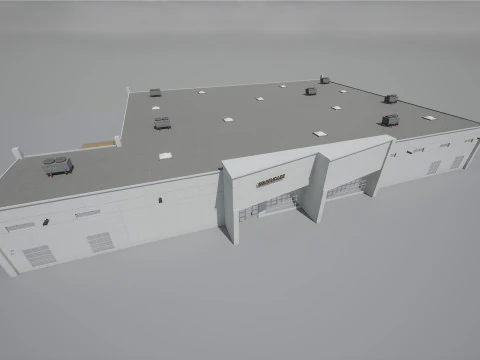 Модульный склад 3D Модель