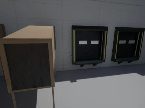 Modular Warehouse 3D Model