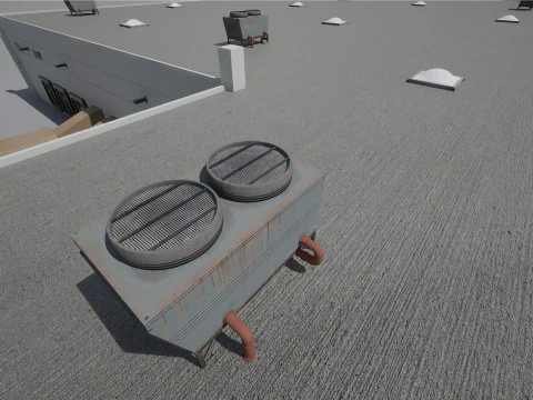 Modular Warehouse 3D Model