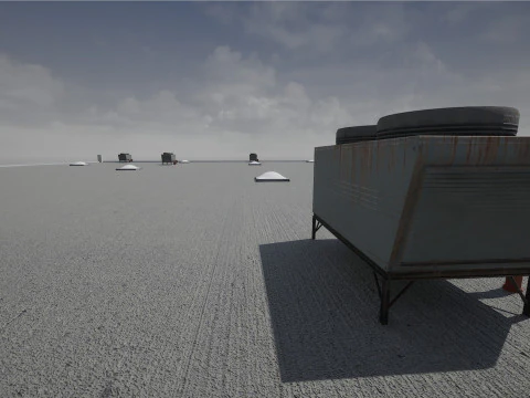 Modular Warehouse 3D Model