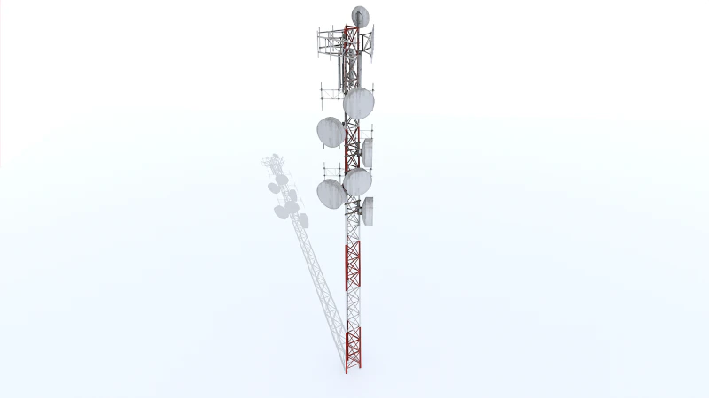 Rusty Tower Antenna 3D Model .c4d .max .obj .3ds .fbx .stl .blend