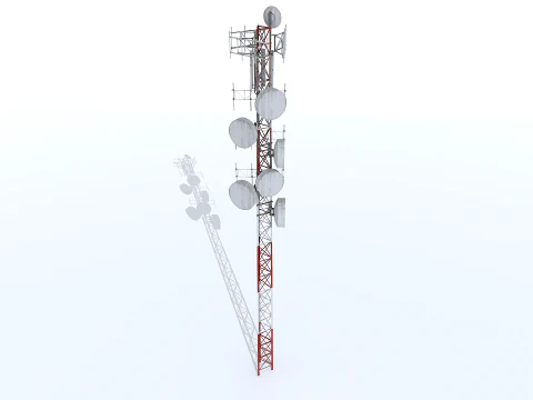 Іржава баштова антена 3D Модель