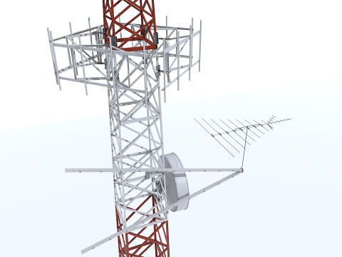 Tower Antenna 3D-Modell