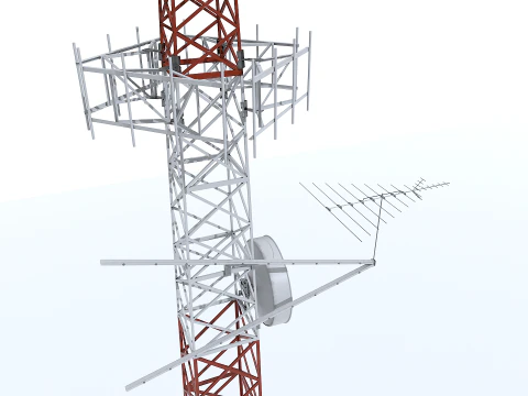 Tower Antenna 3D Model