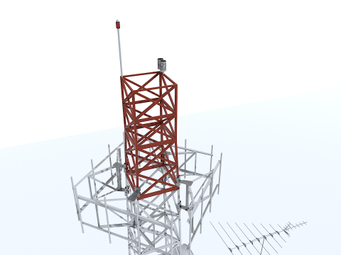 Tower Antenna 3D-Modell