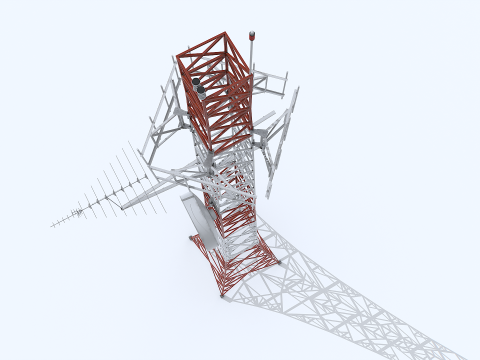 Tower Antenna 3D-Modell
