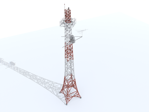 Old Tower Antenna 3D Model