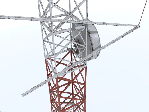 Old Tower Antenna 3D Model
