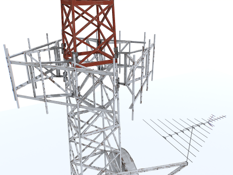 Old Tower Antenna Modèle 3D