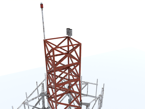 Old Tower Antenna Modèle 3D