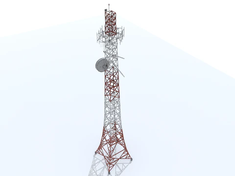 Old Tower Antenna 3D Model