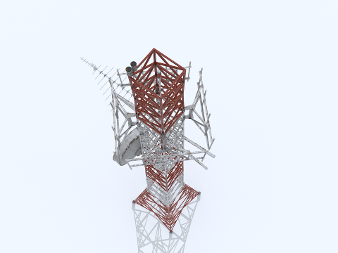 Old Tower Antenna Modèle 3D