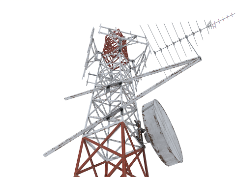 Old Tower Antenna Modèle 3D