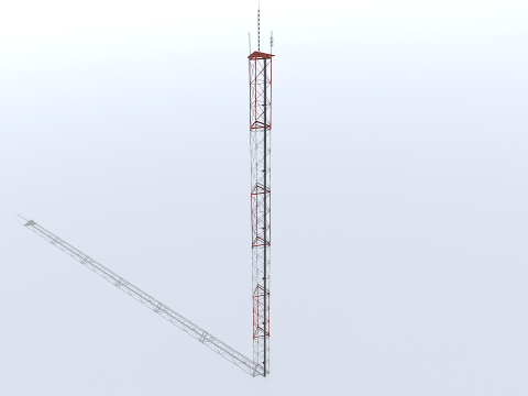 Rusty modular antenna 3D Model