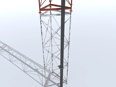 Antena modular enferrujada Modelo 3D
