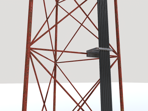 Rusty modular antenna 3D Model