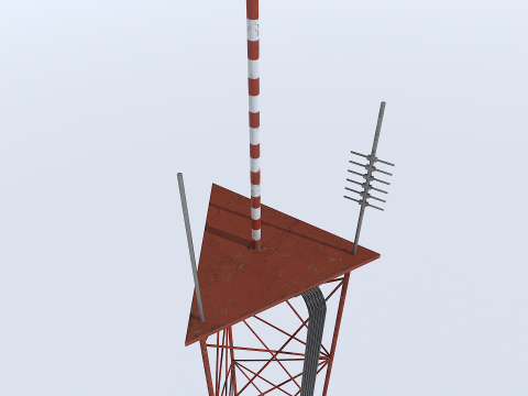 Rusty modular antenna 3D Model