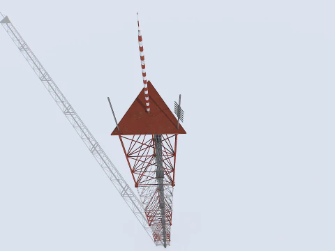 Antena modular enferrujada Modelo 3D