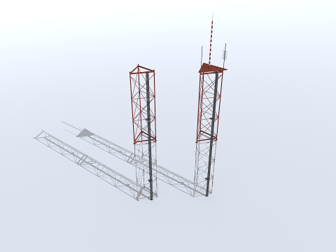 Rusty modular antenna 3D Model