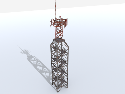 Modular Radar Tower 1 3D Model