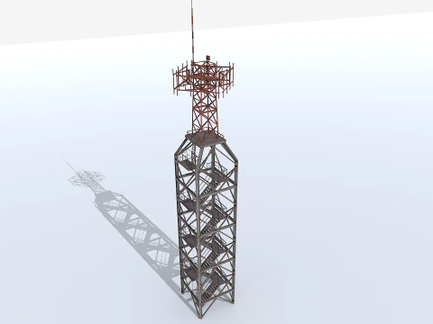 模块化雷达塔 1 3D 模型