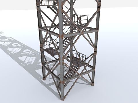 Modular Radar Tower 1 3D Model
