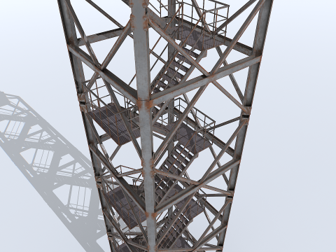 Modular Radar Tower 1 3D Model