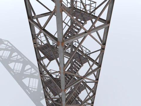 Modular Radar Tower 1 3D Model