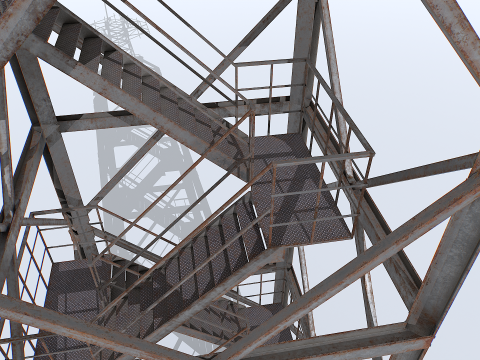 Modular Radar Tower 1 3D Model