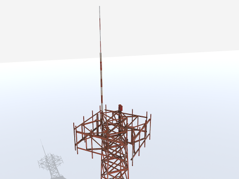 Modular Radar Tower 1 3D Model