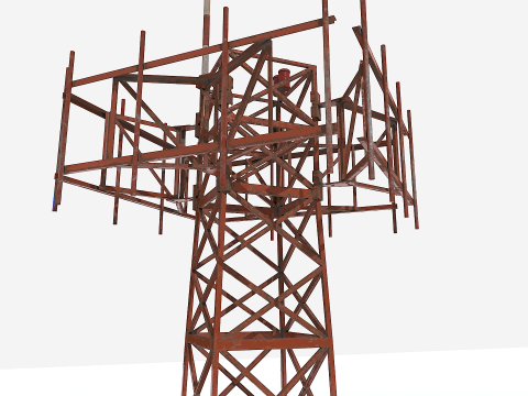Modular Radar Tower 1 3D Model
