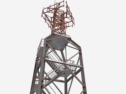 Modular Radar Tower 1 3D Model
