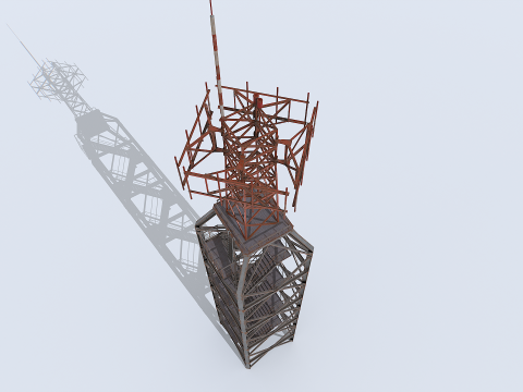 Modular Radar Tower 1 3D Model