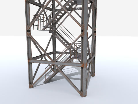 Modular Radar Tower 1 3D Model