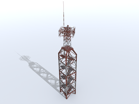 Modular Radar Tower 2 3D Model