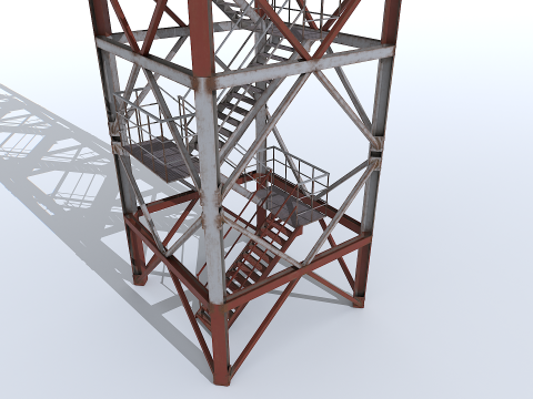 Modular Radar Tower 2 3D Model