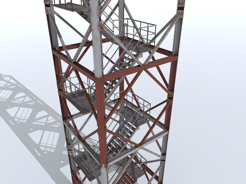 Modular Radar Tower 2 3D Model
