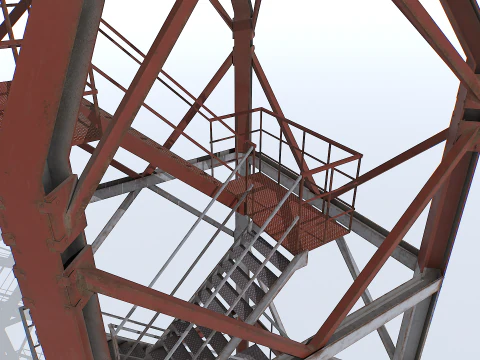 Modulaire radartoren 2 3D Model