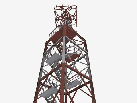 Modulaire radartoren 2 3D Model
