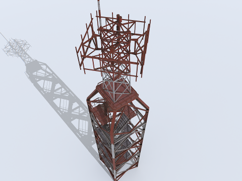 Modular Radar Tower 2 3D Model