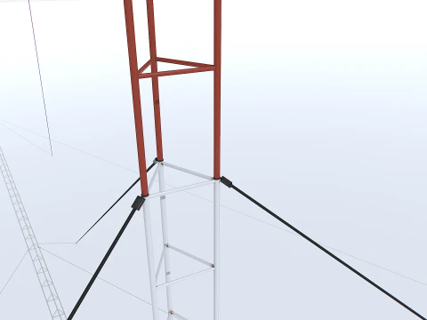 Antenna radio modulare Modello 3D