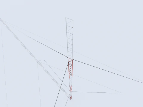 Antenna radio modulare Modello 3D