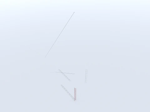 Antenna radio modulare Modello 3D