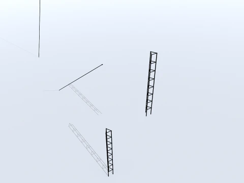 Antenna radio modulare Modello 3D