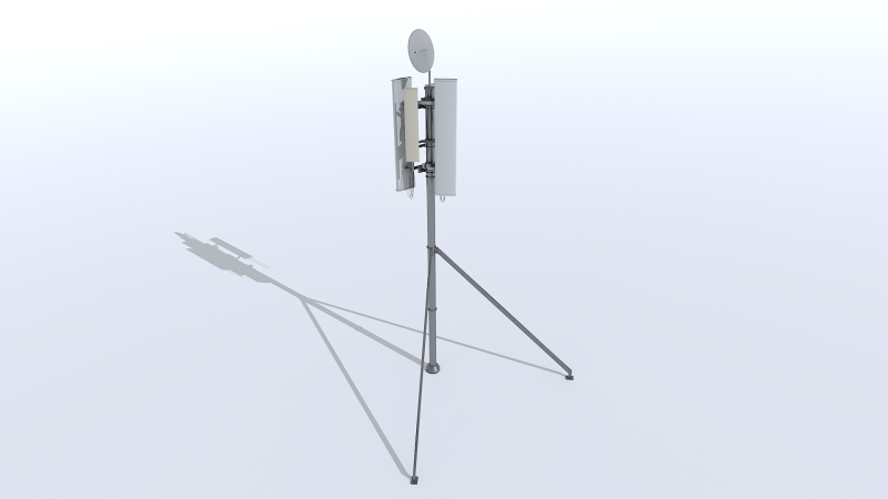 Cell Phone Tower Modelo 3D .c4d .max .obj .3ds .fbx .stl .blend