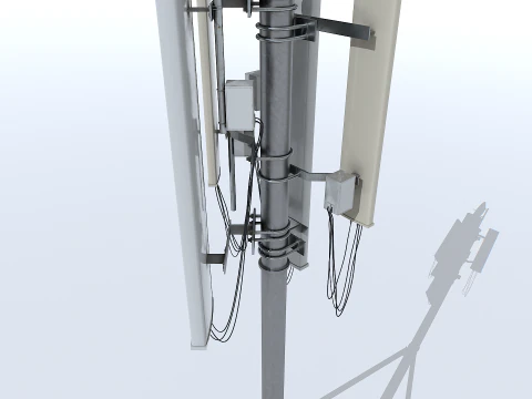 Cell Phone Tower 3D Model