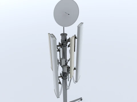 Cell Phone Tower 3D Model