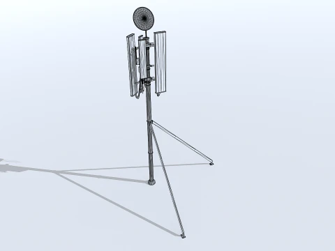 Cell Phone Tower 3D Model